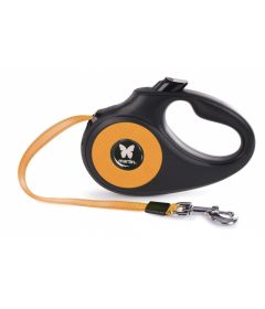 Laisse rétractable pour chien fluo