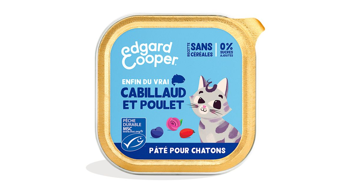 Edgar Cooper - Paté de Cabillaud et de poulet - Chaton