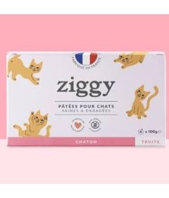 Pâtée Complète Chaton - Truite 4x100g