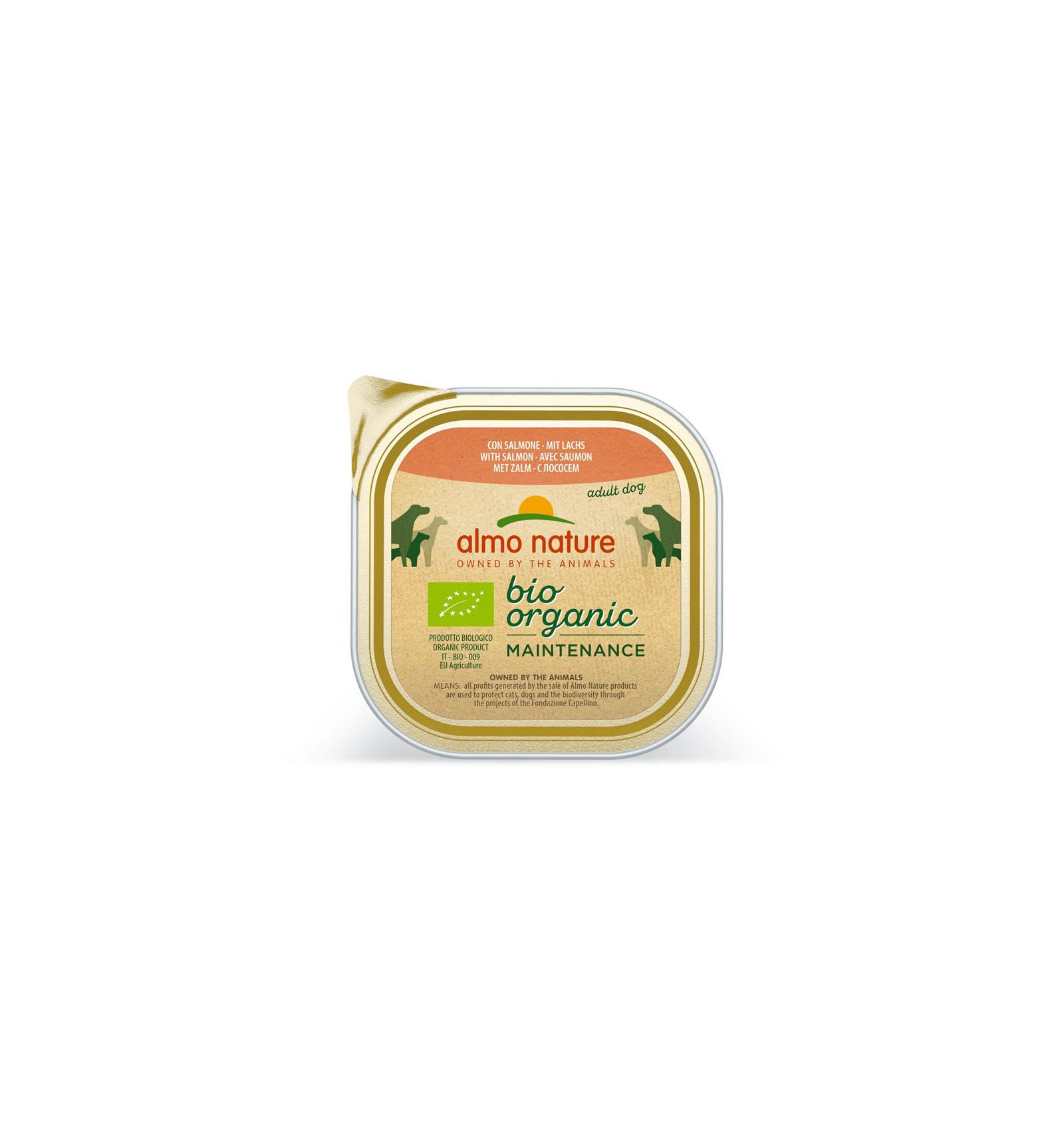 Almo Nature - Barquette Bio avec saumon et légumes