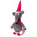 Grey Xmas Rat Toy