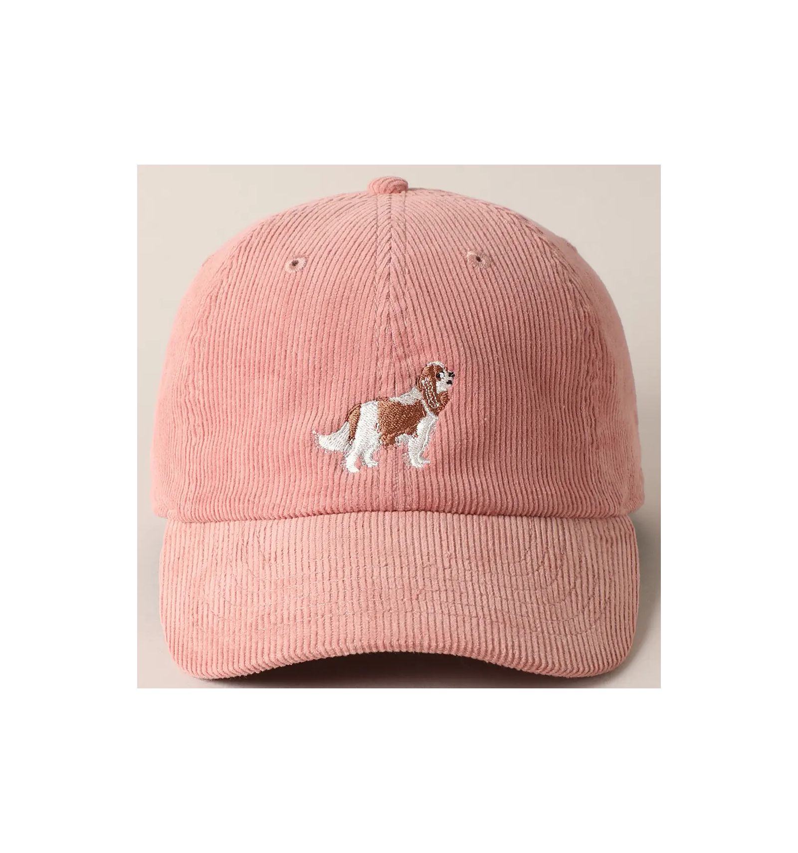 Casquette velours Cavalier King Charles