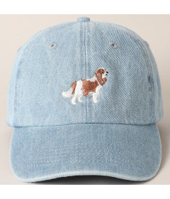Casquette jean Cavalier King Charles en jean