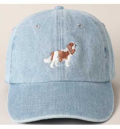 Casquette jean Cavalier King Charles en jean