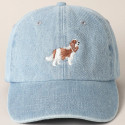 Casquette jean Cavalier King Charles en jean
