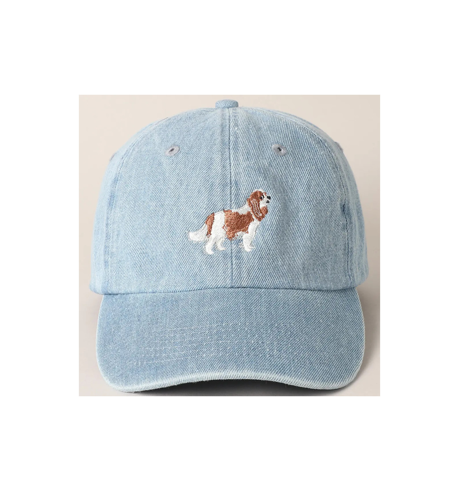 Casquette jean Cavalier King Charles en jean