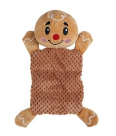 Peluche plate de pain d'épice avec squeaker