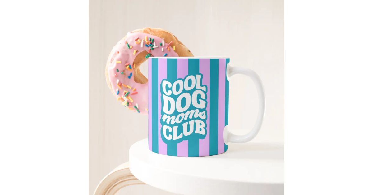 Mug - Cool dog Moms club bleu