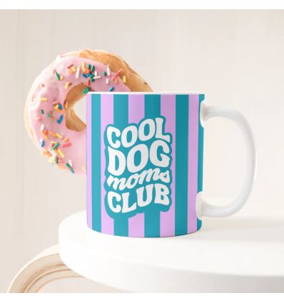 Mug - Cool dog Moms club bleu