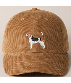 Casquette Beagle en Velours