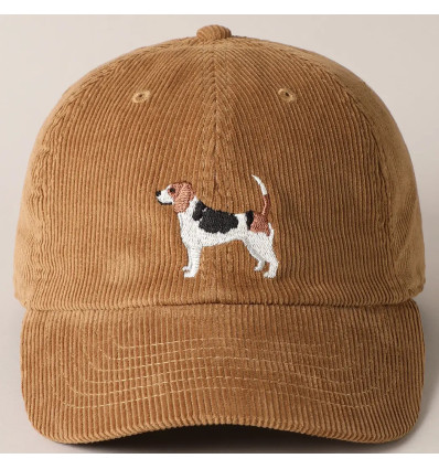 Casquette Beagle en Velours
