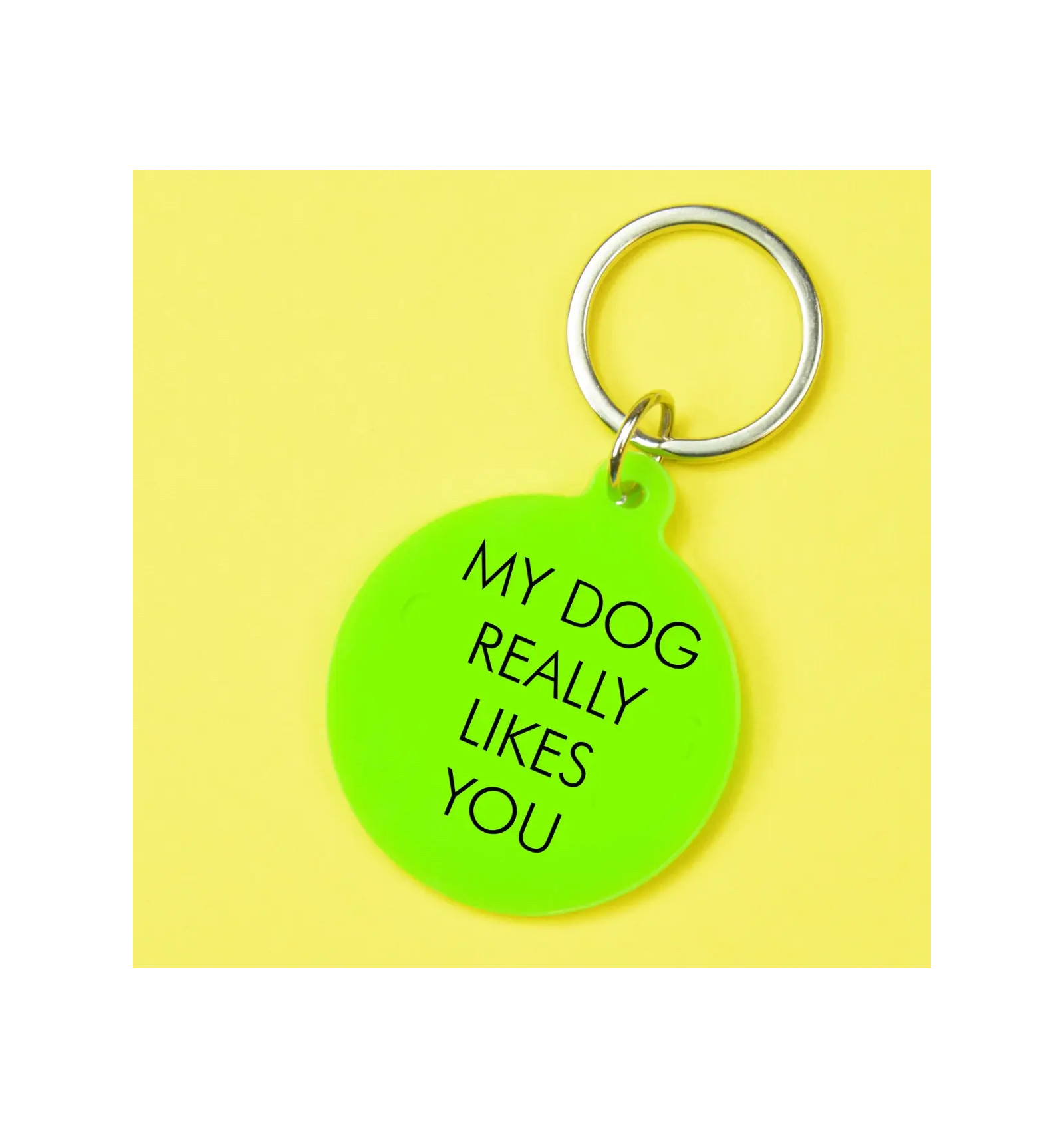 Porte clés - My dog really likes you