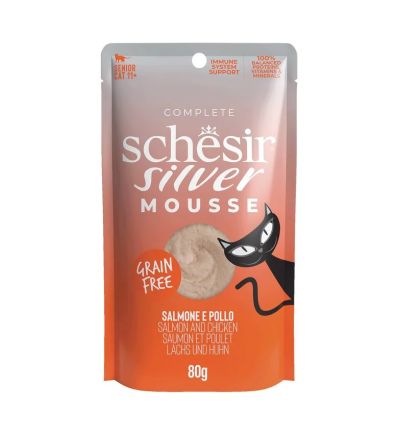 Schesir - Silver mousse saumon poulet Senior 11+