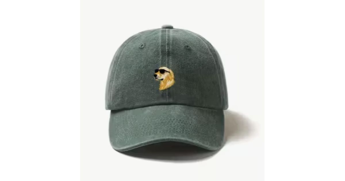 Casquette verte retriever à lunette