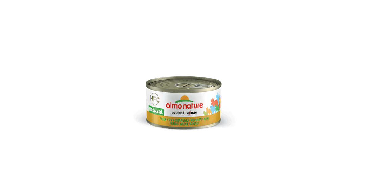 Pâtée pour chat Almo Nature - Boîte HFC Natural Poulet Fromage Almo Nature - 1