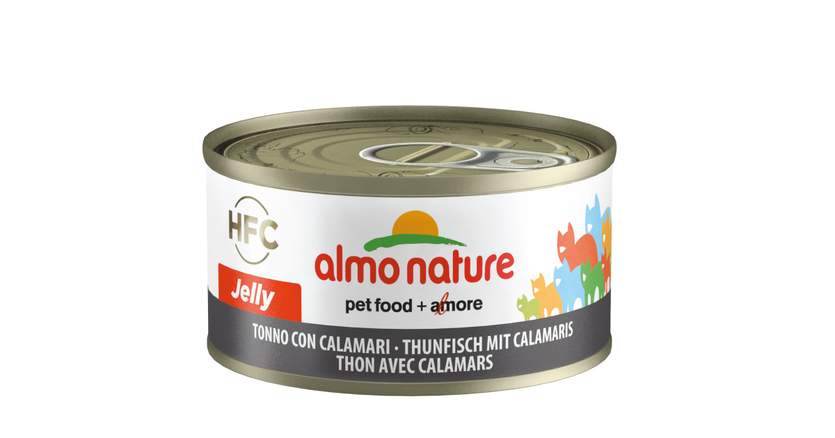 Pâtée pour chat Almo Nature - Boîte HFC Jelly Thon Calamars Almo Nature - 1