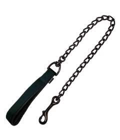 Laisse en métal noire Gloria - 1