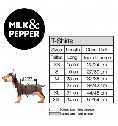 T-shirt pour chiens - T-Shirt Jerry Milk & Pepper - 4