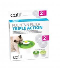 Accessoire de repas pour chiens et chats - Filtres pour Fontaine Flower (x2) Catit - 1