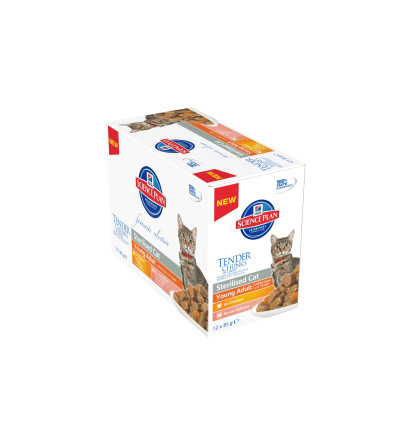 Hill's Science Plan - Feline Sterilised Young Adult 2 saveurs (12x85g) Hill's Science Plan - 1