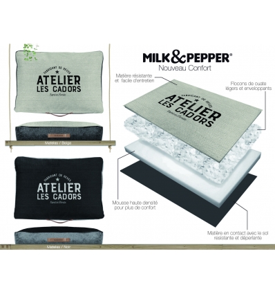 Matelas Déhoussable Atelier des Cadors Milk & Pepper - 3