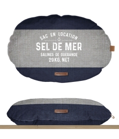 Couchage pour chiens - Coussin Ovale Sel de mer Milk & Pepper - 1