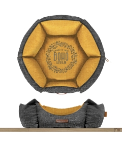 Sofa Hexagonal Boho Milk & Pepper - 1