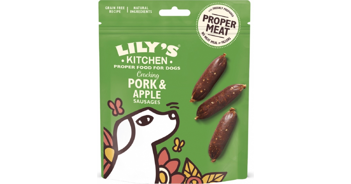 Friandise naturelle pour chien Lily's Kitchen - Saucisses porc et pomme Lily's Kitchen - 1