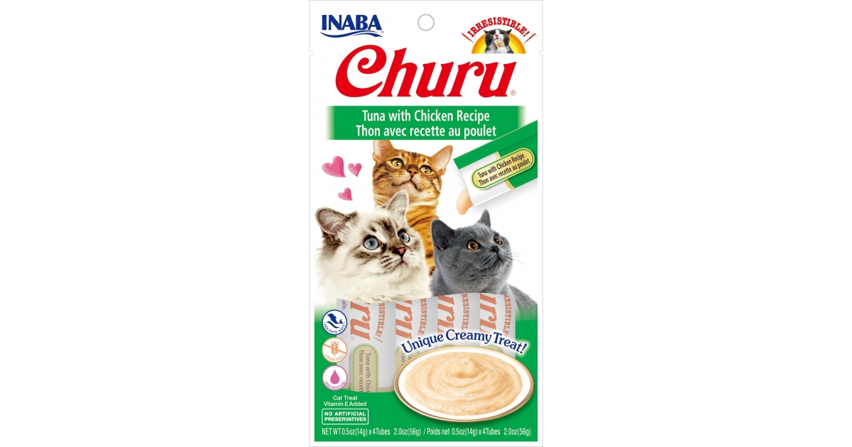 Friandises pour chats Churu - Friandise Liquide (Thon poulet) Inaba - 1