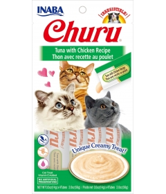 Friandises pour chats Churu - Friandise Liquide (Thon poulet) Inaba - 1