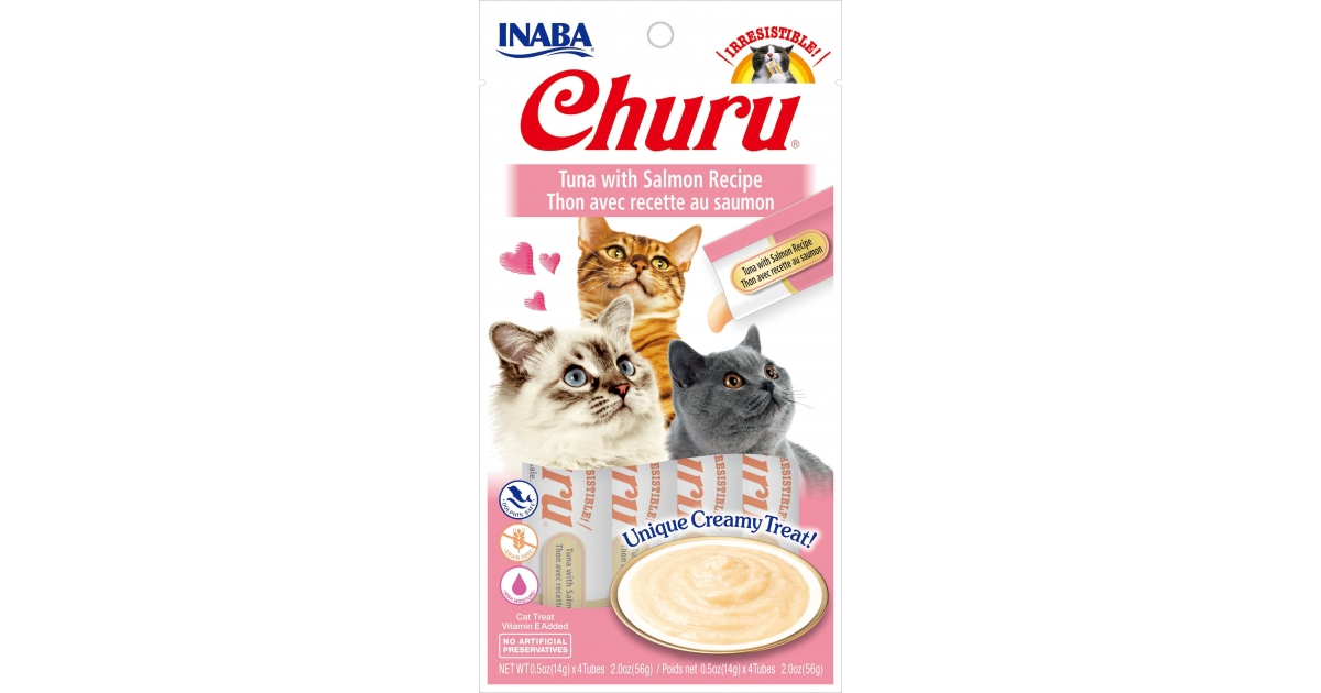 Friandises pour chats Churu - Friandise Liquide (Thon saumon) Inaba - 1