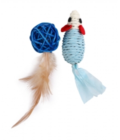 Souris Sisal + Balle Plume
