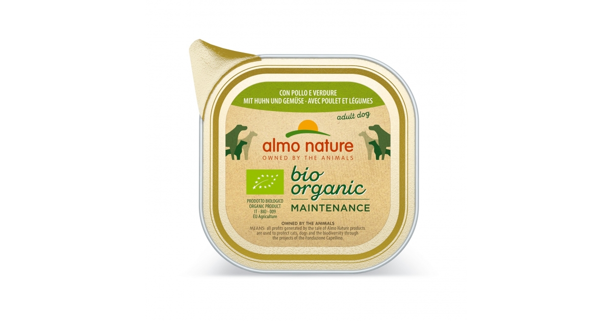 Almo Nature - Barquette Bio avec poulet et légumes Almo Nature - 1