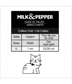 Collier Berlioz Chat Milk & Pepper - 9
