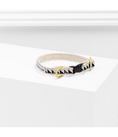 Cat Collar Out of my box Cream, Black