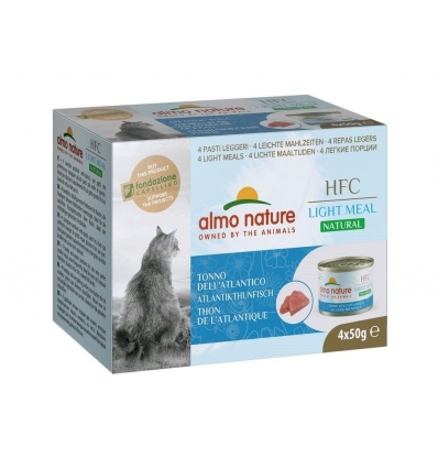 Pâtée pour chat Almo Nature - HFC Natural light thon atlantique multipack 4x50g Almo Nature - 1
