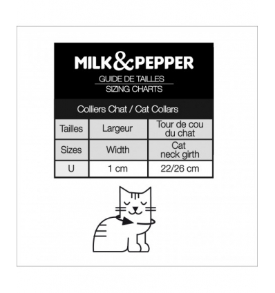 Collier chat Vega Milk & Pepper - 5