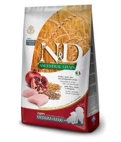 Croquettes pour chiens Farmina - N&D Ancestral Grain - Puppy Medium & Maxi - Poulet Grenade Farmina - 1
