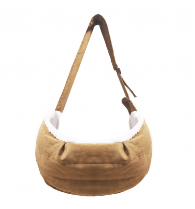 Sac de transport pour chiens - Sac à bandouilière fourrure RORY Milk & Pepper - 3