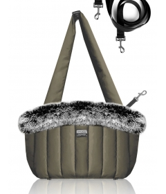 Sac de transport pour chiens - Sac à fourrure NANOUK  Milk & Pepper - 2