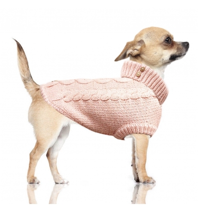 Pull pour chiens - Pull en torsade DONOVAN Milk & Pepper - 10
