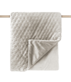 Plaid en velours OPERA Milk & Pepper - 12