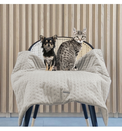 Plaid en velours OPERA Milk & Pepper - 14