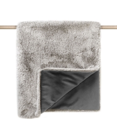 Couchage pour chiens - Plaid en fourrure / velours OPERA Milk & Pepper - 2