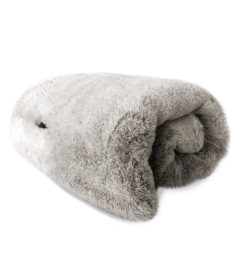 Couchage pour chiens - Plaid en fourrure / velours OPERA Milk & Pepper - 4