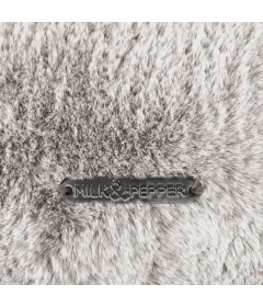 Couchage pour chiens - Plaid en fourrure / velours OPERA Milk & Pepper - 5