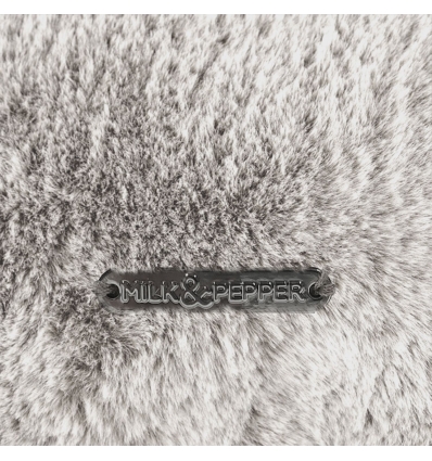 Couchage pour chiens - Plaid en fourrure / velours OPERA Milk & Pepper - 5