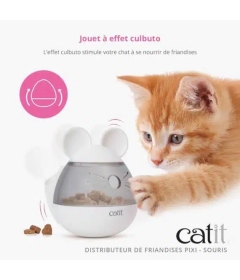 Jouet pour chiens et chats - distributeur friandise Pixi souris