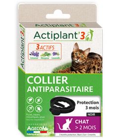 Actiplant - Collier antiparasitaire pour chat 