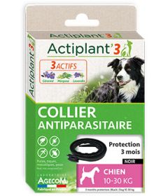 Collier Actiplant anti-puce, tiques, moustique pour chien